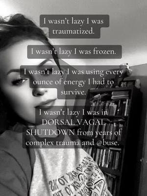 Credit to integrative trauma therapist ❤️ CPTSD is the hardest thing I’ve ever dealt with. I’m just finally starting to find myself and understand why I am the way I am. It’s a very long road to self love but I’m getting there… #cptsd #traumatok #traumabuddies #complexptsd #dorsalvagalshutdown 