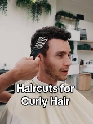 Haircut for Curly Hair!!! #barber #miamibarber #oldmoney #curlyhair #menhaircut 