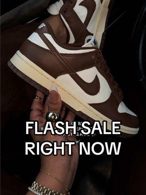 One of my most worn, go to, sneakers right here AND they’re on FLASH SALE BESTIES! Run & click that orange cart 👏🏽 🤎🤎🤎 #dunks #browndunklows #browndunks #flykicks #tiktokshopsneakers #nikedunk #nikedunks #nikedunklow #brownsneakers #sneakergirl #fypsneakers #sneakertok #ttslevelup #giftguide #sneakercollection #trendysneakers #cutesneakers 