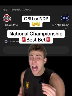 Ohio St vs Notre Dame Prediction #CollegeFootball #cfp #playoffs #ohiost #notredame #championship College Football Championship  Ohio State vs Notre Dame Picks #greenscreen 