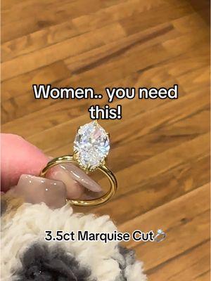 The best $50 you’ll spend! #marquisediamond #czring #vacationring #fakering #jewelry #travelring #czrings #marquise #engagementring 