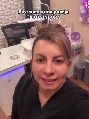 When you and your husband have a very different job #TikTokTrends #nailtechnician #explorepage✨ #couple❤️ #workinghard #espsoso #trabajo #familia #pesao #Lifestyle #familytime 