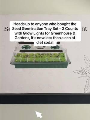 Start your garden with the Seed Germination Tray Set! 🌱💡 #seedtrays #growlightsforseedstarting #growlights #seedstarterkit #sowingseeds #growingfoodfromseeds #spotlight #tiktokmademebuyit #TikTokShop 