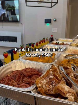 Book your next event today with a deposit of $300 to secure your date 🥞🍳  @Hulanahospitality on IG #brunch #brunchtok #privatechef #catering #brunchideas #fyp #atlchef #travelchef 