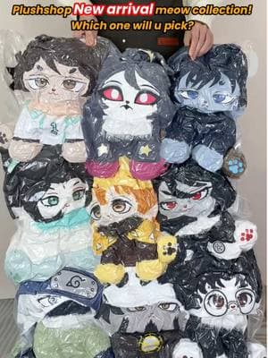 Plushshop new arrival meow collection! #octavia #octaviahelluvaboss #stolas #zenitsu  #infinitycastle #zenitsuagatsuma #okarundandadan #lawonepiece #demonslayer #oikawa #oikawatooru #tooruoikawa #iwachan  #sebastian #sebastianmichaelis #megumi #jjk #kakashi #plush #anime #plushtoys #fypシ 