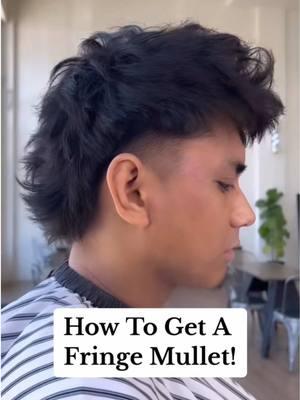 How to get a fringe mullet! #barber #mensgrooming #menshairstyles #menshair #tiktokbarber #menshaircut #menshairstyle #fringe #fringecut #fringehairstyle #mullet 