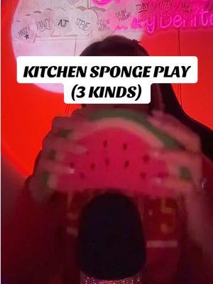 Playing with 3 different kitchen sponges #foamasmr #kitchensponge #asmrsponges #spongesasmr #asmr 