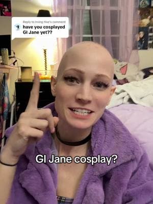 Replying to @Irving Hoz I can’t tell if this is a genuine question or not but I have a lot of thoughts on this! #cosplay #gijane #jadapinkettsmith #chrisrock #alopecia 