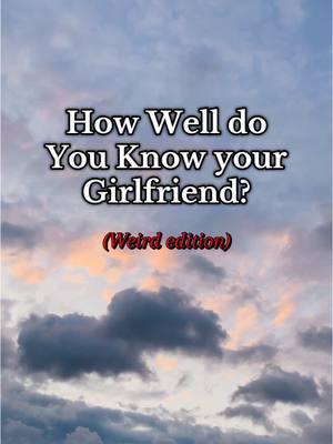 How well do you know your girlfriend? #bfgfquiz #boyfriendquiz #bfquiz #bf #howwelldoyouknowyourparter #gf #Relationship #gfquiz #girlfriend #quiz #couplesquiz #couplesquestions #her #tiktokisback 