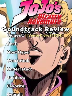 Reviewing Jojos Bizzare Adventure’s Soundtracks/OST #anime #jojos #jojosbizarreadventure #jojo #giorno #jotaro #josuke #josephjoestar #iiventodoro #jotarotheme #gioronotheme #giornogiovanna #jojotheme #jojosoundtrack #jankankun 