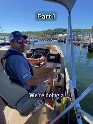 Pontoon boat docking how-to PART 1 OF 2 #boat #viral #fyp #boattok #dockaboat #pontoons #part1 #jerseyshore #bridgemarina