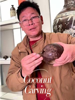 Coconut shells can be cool too! #hainan #legendofocean #2025legendofocean #coconutcarving #intangibleculturalheritage #intangibleculturalheritage 