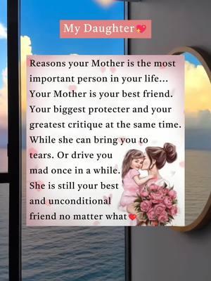 Your mother is your best friend ❤️ #daughter #foryou #fyp #beautifuldaughter #daughterlove #motherdaughter #family #babygirl #messageforyou 