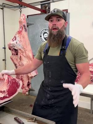 Check out the difference between the Inside Skirt Steak vs the Outside Skirt Steak on a Beef! 🔪🔥 #foryou #fyp #beef #meat #skirtsteak #bbq #butcher #butchering #thebeardedbutchers