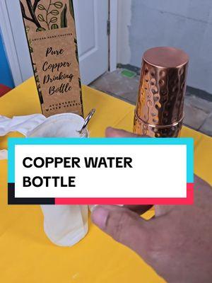 Cooper water bottle. #copperwaterbottle #copperbottle #newyearnewaura 