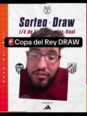 🚨Copa del Rey DRAW #realmadrid #halamadrid #madrid #copadelrey #cdr #leganes #cdleganes #barca #valencia #fcbarcelona #barcelona #valenciacf #mestalla #atletico #atleticodemadrid #atleticomadrid #atleti #getafe #osasuna #sociedad #realsociedad #espanyol #derby #madridderby #futbol #futboltiktok #football #footballtiktok #Soccer #soccertiktok #fyp #tapiaa__ 