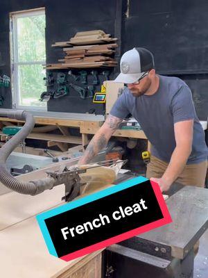 Do you have a French cleat in your shop? #DIY #woodworking #carpentry #woodwork #diybuild #construction #frenchcleat 