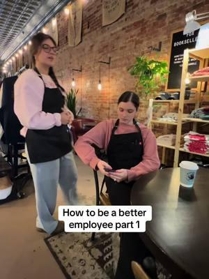 A highly effective training video that shows employees where not to be on their phone. #joke #barista #customerservice #martintn #coffeeshop 