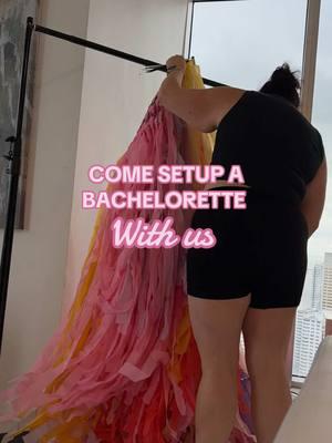 Come setup with us in Brickell for this groovy Miami bachelorette. #iminmiamibach #miamibachelorette #bacheloretteweekend #groovybachelorette 