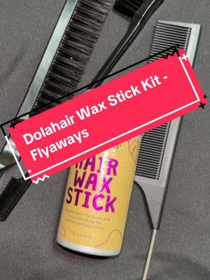 A must have #hairhack #hairtips#hairtok#waxstick #dolahair #fyp #flyawayhair 