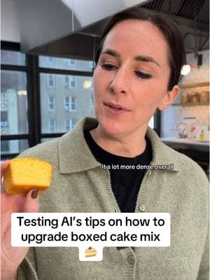 @Makinze puts AI’s baking knowledge to the test 🍰 which boxed cake upgrade is your favorite?  #boxedcake #bakingtips #baking #cake #ai