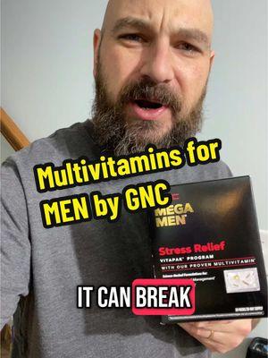 GNC has formulated a men's Stress Relief Vitapak that may be the perfect Multivitamin just for you. #StressRelief #MentalHealth #ashwagandhabenefits #ashwagandhaformen #mensmultivitamin #gncmegamen #Inverted 