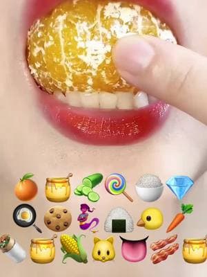 ASMR EMOJI  FOOD MUKBANG REAL SOUND 레인보우 이모지먹방#10millionadoptions #usa #asmrsounds #eating #fyp #foryourpage 