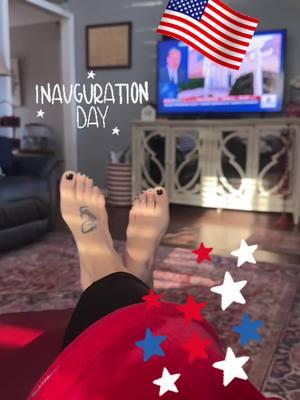 What are you wearing? 🇺🇸 #2025 #inauguration #believe #trust #fyp #leggings #tshirt #noshoes #cold