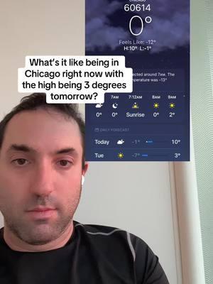 I feel like Ted Cruz. Abandoned the city at its coldest. #chicago #chicagoweather #chicagocold #freezingcold #chicagotiktok #chicagowinter 