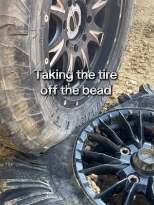 Taking the Honda Talon bead off the tire to clean ##tires##offroad##mudding##fordtrucks##hondatalon##maintenance##shenanigans#4#4x4trucks