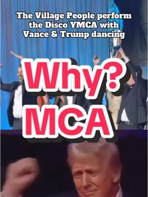 Do you like this song? #YMCA #Trump #Vance #Rally #Dancing #Inauguration #maga #biden #TheVillagePeople 