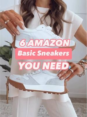 👟6 Basic Sneakers You Need  ✨Shop on my #amazonstorefront  #sneakers #shoes #basicoutfit #stylingtips #amazonfinds #amazonmusthaves #gymshoes 