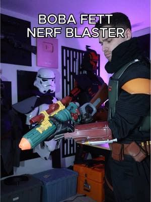 The Boba Fett #nerf blaster. #unboxing #starwars #bobafett #cosplay #cosplayer 