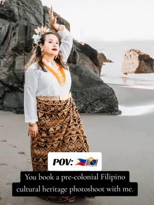 🇵🇭✨️📸🌊 Just another Filipino cultural heritage photoshoot pre-colonial style. This time we honored my client's Cebuano heritage. #filipino #fypシ #filipinotiktok #precolonialphilippines #filipinophotographer #portraitphotography #photographersoftiktok #filipinoculture #filipinoamerican 