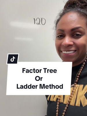 Which method do you like more, Factor Tree or Ladder Method? #mathtime #mrskellymath #mathtips 