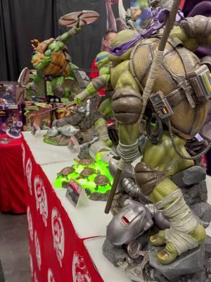 HUGE #TMNT #statues on display by @collectpcs at #nycc 2024!  #Leonardo #donatello #michaelangelo #raphael #shredder and more.  #teenagemutantninjaturtles #collection #statue #Viral #viraltiktok #trending #viralvideo #fyp