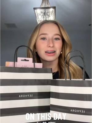 we love a good Sephora haul so I had to share💄🛍️ #onthisday  #fyp #sephora #shopping #makeup #haul #haultok #yearagotoday #hauls #viral #shoppinghaul #sephorahaul