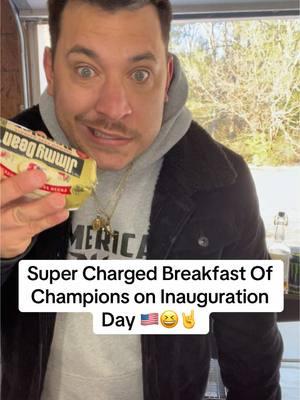 Cooking a super charged breakfast of champions on Inauguration Day what are yall doing today #share #dillyfam #celbration #review #cooking 