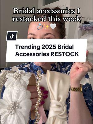 2025/2026 bridal accessories that will turn heads at your wedding! Necklaces, headbands, and earrings for all your bridal looks! From rehearsal dinners, bridal showers and even your wedding day! Take a look at what’s trending💕✨💍  #bridalinspo #weddingveildesigner #2026bridalinspo #weddingtiktktok #bridalaccessories #customveil #bridalheadband #bridalearrings #pearlearrings #sofiarichie #bridaljewelry #2025bride #goldweddingjewellery #2026bride #weddingtrend2025 #hairaccessories #statementearrings #rehearsaldinner #bridalshowerlook 