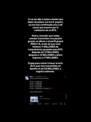 Mira, que miserable es pedir que transmitan a sus propios favs, SIGAMOS SUBIENDO CADA VEZ MÁS, PODEMOS HACERLO (No) | #bts #bts_official_bighit #Viral #foryoupage #fypシ #fyp #ashdayvi7 @BTS @TikTok 