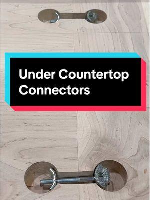 Installing under countertop connectors. #woodworking #woodwork #howto #countertops #woodcountertop 