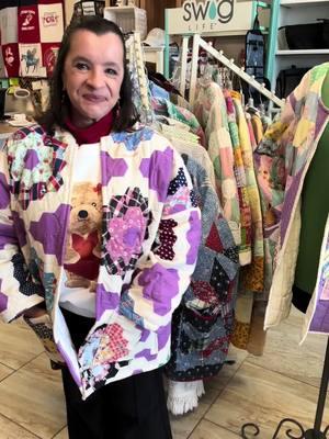 Vintage quilt jackets #vintage #quiltjacket #quiltcoat #upcycling #upcycle #quiltingtiktok #thrifted #thriftedfashion #sewing #sewingtiktok 