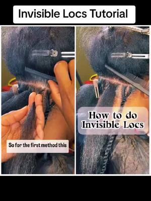 invisible locs tutorial #locs #locstyles #invisiblelocstutorial #blackbraids #braidersontiktok #braidstyles #braidtutorial 