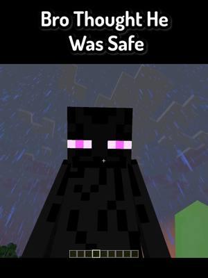 Bro Thought He Was Safe In Minecraft #Minecraft #funnymoments #mcyt #mc #minecraftmemes 