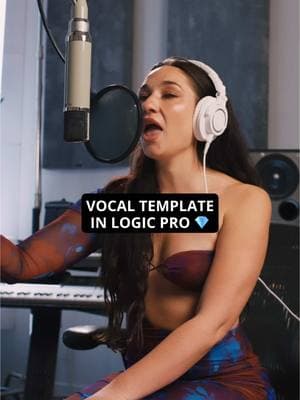 How to open a vocal template in Logic without switching sessions 🎶 Download my Logic Vocal Template at iamkarra.com 💎 #logicpro 