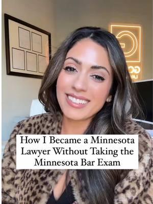 Did you know that you can get sworn into a state bar without taking their bar exam? I just got sworn into the Minnesota State Bar without taking the Minnesota Bar Exam!   Here is everything you will need if you're looking to apply to be an attorney in a Uniform Bar Exam jurisdiction 👇🏽 ✅The key ingredient you need is the Uniform Bar Exam, or what is most commonly known as the "UBE"!  Your UBE score can be transferred to approximately 40 other states regardless of where you took the test as long as the following factors are also met. ✅ Check for the expiration of your UBE score AND the minimum score required for the state you are applying to. For example: Minnesota only gives you 3 years from the date you sit for the UBE until the date you submit your application. Minnesota requires a minimum UBE score of 260. ✅ Make sure you're a graduate of an ABA-accredited law school, this is very important!  ✅ Have your MPRE (Multistate Professional Responsibility Examination) score ready. You usually take this test during law school or immediately after you graduate. Check if your current score and the date you received your MPRE score meets state requirements. I had to pause an application for another state because although I had the minimum MPRE score they required, I did not meet the time frame of when I received the score. My MPRE score is about 10 years old.  ✅ Submit a character and fitness application. Most states will require this to be submitted, and it's an in-depth application that checks for your complete employment history, previous addresses, criminal record, and more. You may also be able to transfer another state's character and fitness application if it falls within the state's requirements.  Pro tip: Each UBE jurisdiction has unique requirements and deadlines. Create a checklist specific to your target state(s)!  I'm always happy to help provide more guidance or clarity if you're trying to navigate this process yourself. Feel free to drop your UBE questions below or DM me!  Who is looking to transfer their UBE score to different states? _________  #lawstudents #tipsforlawstudents #aspiringlawyer #futurelawyer #ube #uniformbarexam #legaljourney #femalelawyer #femalefounder #womensupportingwomen #lawyersoftiktok #lawyerlife #lawlife #lawfirmowner #personalinjurylawyer #employmentlawyer 