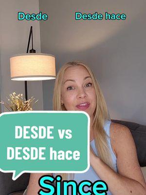 The difference between DESDE vs DESDE HACE. Short Spanish video to increase your Spanish level #practicespanish #spanishclass #Spanishteacher #Spanishshortvideo #clasesdeespanol 