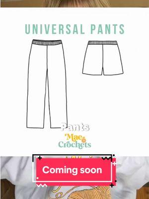 👖🎉 BIG NEWS! The Universal Pants Pattern is dropping this Friday! 🎉👖 Adjustable for ANY yarn, ANY stitch, and ANY size—this pattern puts you in control. 🧶✨ Whether you’re into joggers, flares, or shorts, the possibilities are endless. Who's ready to create their dream pants? 🙋‍♀️ Comment below if you're excited! ⬇️ #maecrochets #universalpants #crochetpants #knitpants #crochetshorts