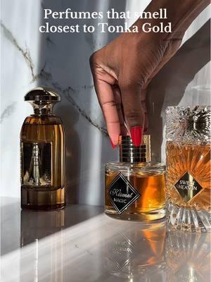 Replying to @Maya🌹♌️🔥 I have Khamrah qahwa but I’ve heard original khamrah is in the same family #tonkagold #kismetangel #angelshare #arabianperfumes 