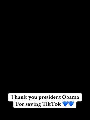 Thank you for fighting for us STILL and saving TikTok 💙💙💙💙💙💙 #barackobama #savingtiktok